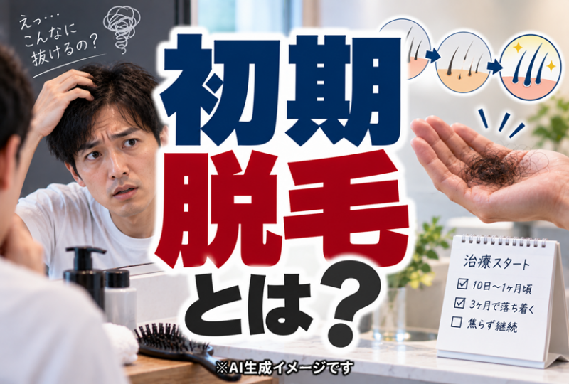 初期脱毛のイメージ