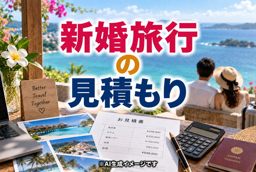 オーダーメイド新婚旅行の見積もりのイメージ